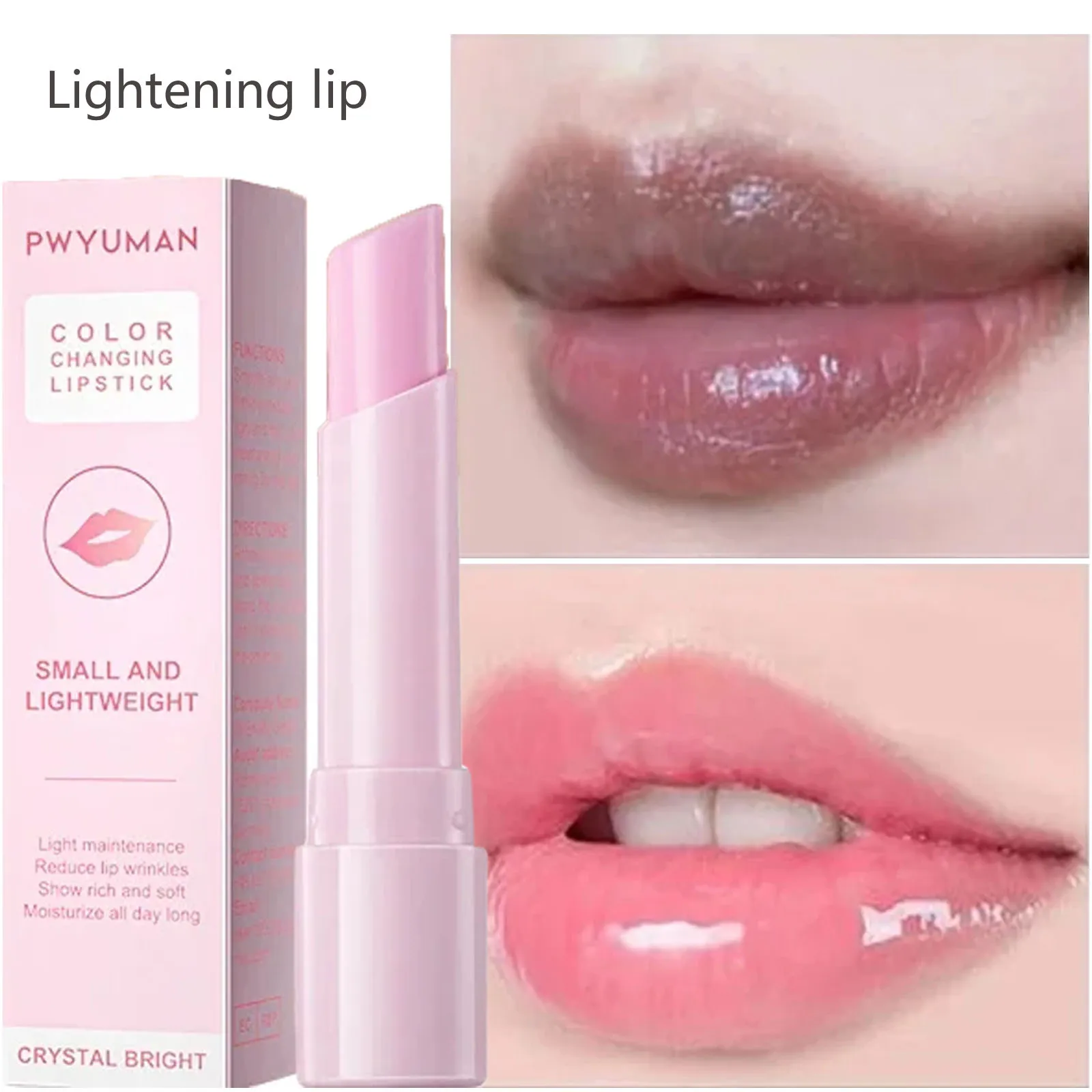 

Fast Lightening Pink Mouth Lips Balm Bleaching Permanent Pinkish Moisturizing Lighten Dark Lip Balm Gloss Lipstick Lip Lines
