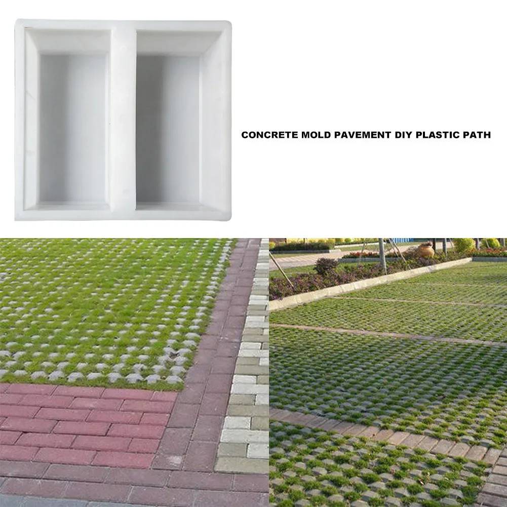 Home Garden Courtyard DIY Paving Mould Road Concrete Brick Carving Stone Path Paving Road Walk Maker Mold Imitation