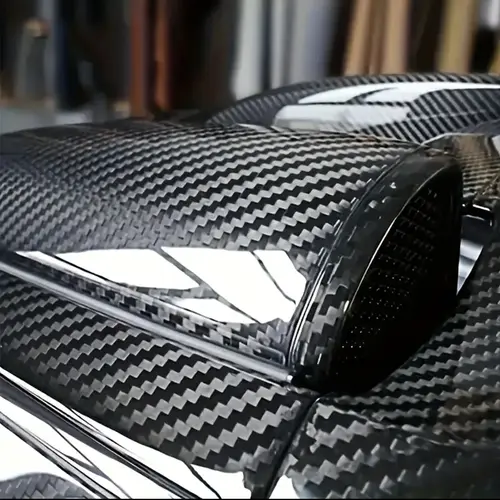 High Gloss 6D 5D Carbon Fiber Black Car Foiling Wrap Vinyl Car Wrapping Folie Automotive Vinyl for Motorcycle Vinyls Motorcycles - Image 4