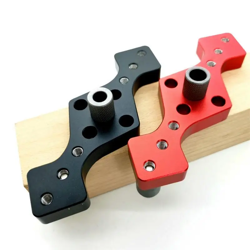 

6/8/10mm Woodworking Vertical Pocket Hole Jig Dowel Drill Guide Self Centering 3-Hole Drill Bit Tools Woodworking Hole Puncher