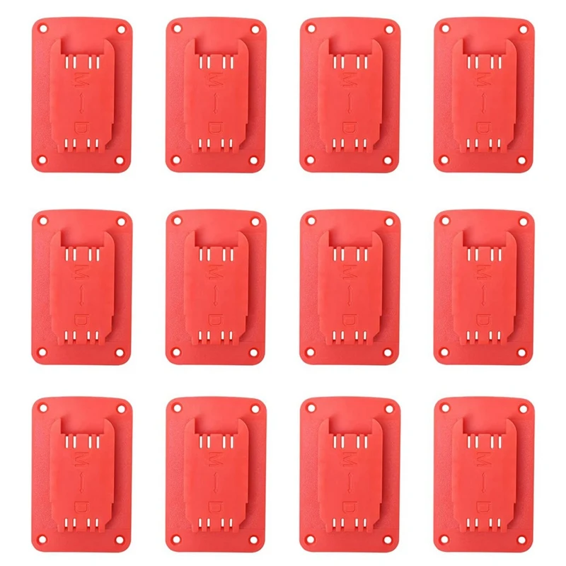 

12 упаковок, держатель для инструментов Milwaukee M18 и Dewalt 20 в, настенный держатель для дрели с 48 винтами, простая установка