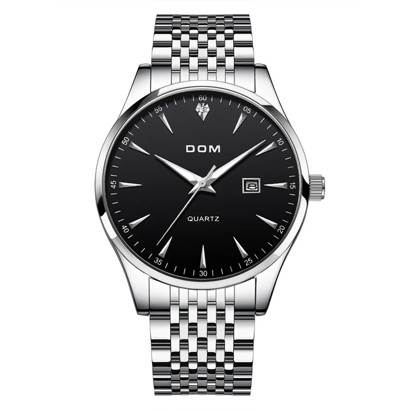 DOM Watch Men's Watch Casual Personalized Fashion Luxury Steel Strip Waterproof Quartz Clock M-8850