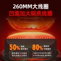 Вогнутая индукционная плита 4500 Вт, бытовая мощная жестокая пожарная кастрюля, коммерческая водонепроницаемая плита «все в одном» — изображение 3