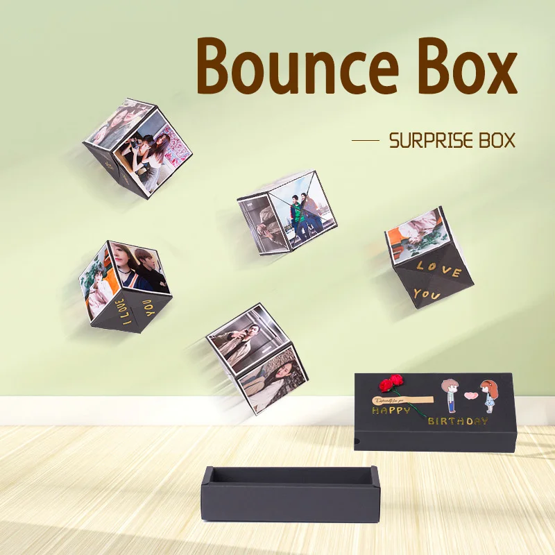 

San Valentin Day Gift Box DIY Folding Surprise Gift Box Interactive Red Envelope Bouncing Box The Most Surprising Gift For Kid