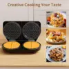 Waffle Maker 6 Inch, 1400W Belgian Waffle Maker for Breakfast and Snacks, Stainless Steel Waffle Iron with Nonstick Plate 5