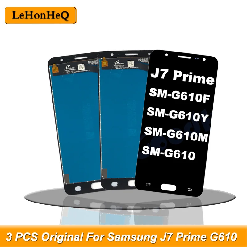 3 piece/lot J7 Prime LCD For samsung Display touch screen Digitizer Assembly G610 G610M Screen | Мобильные телефоны и