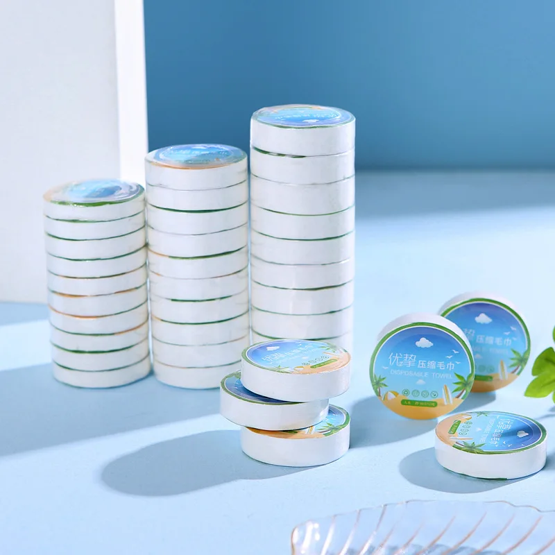 

10PCS/Set Compressed Towel Disposable Large Tablets Travel Towels for Camping Sports Hiking Beach Swim