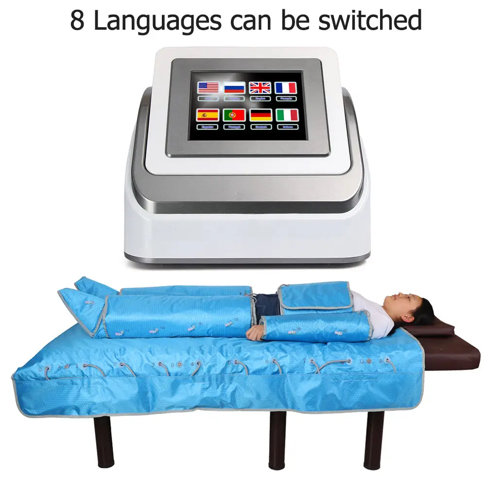 Portable lymphatic drainage machine 3 in 1 inf heating ems air preso air massage pressotherapy pressotherapy slimming machine