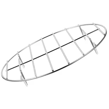 Round Net Grill Stainless Steel Bbq Grilling Rack Meat Fish Vegetable Roast Pan Baking Dishes Pans Pizza Tray Oven Cookware