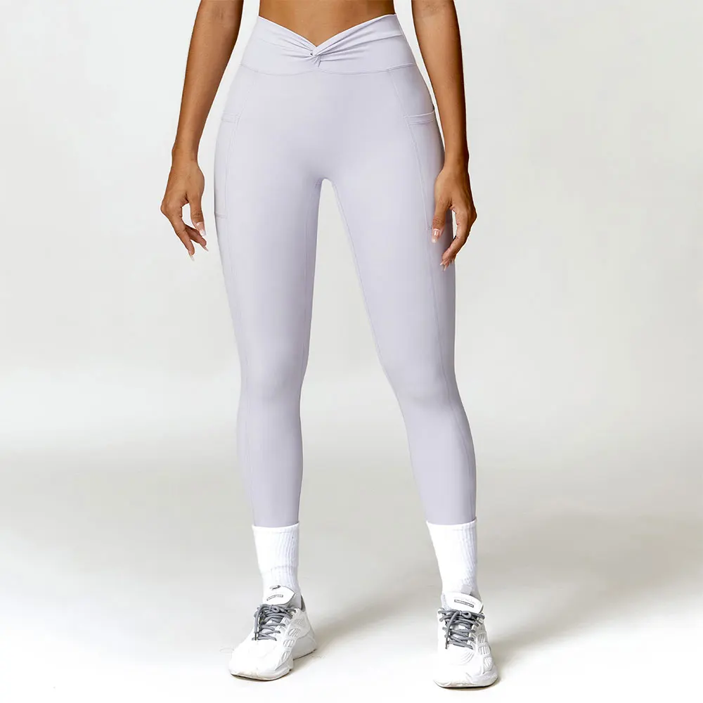 

Crossed Waist Head Yoga Pants Sports Leggings Women Exercise Running Fitness High Waist Gym Push Up Leggings Women Workout Tight