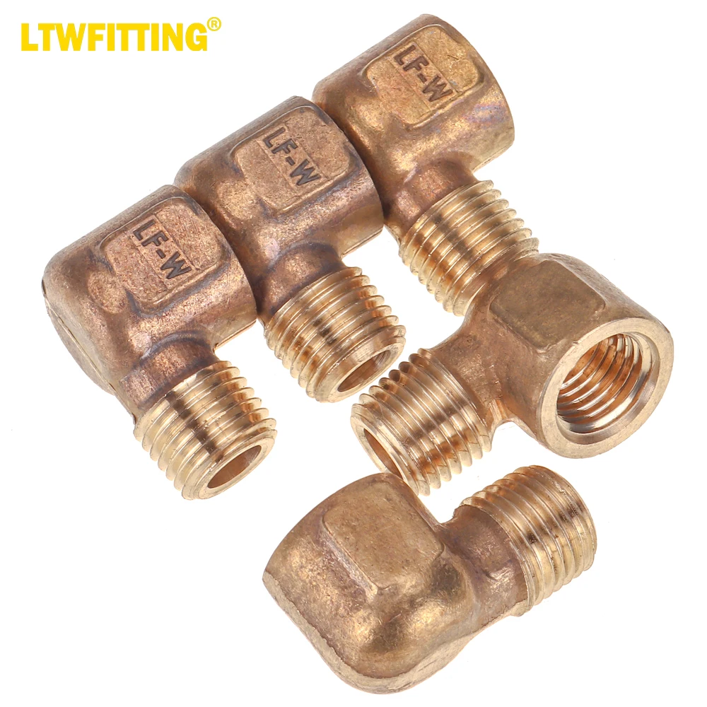 

LTWFITTING LF Латунная Труба 90 градусов 1/4 дюйма NPT уличный кованый фитинг (комплект из 5)