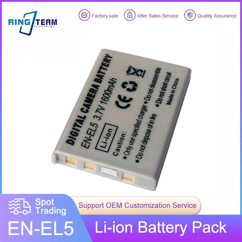 Batteria Digitale En-El5 Enel5 Per Nikon Coolpix P4 P80 P90 P100 P500 P510 P520 P530 P5000 P5100 5200 7900 P6000 3700 4200 Fotocamere