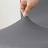 1Pc Water Repellent Bar Chair Cover Anti-dirty Short Back Chair Seat Slipcover Solid Color Armless Stool Protector for Hotel 6
