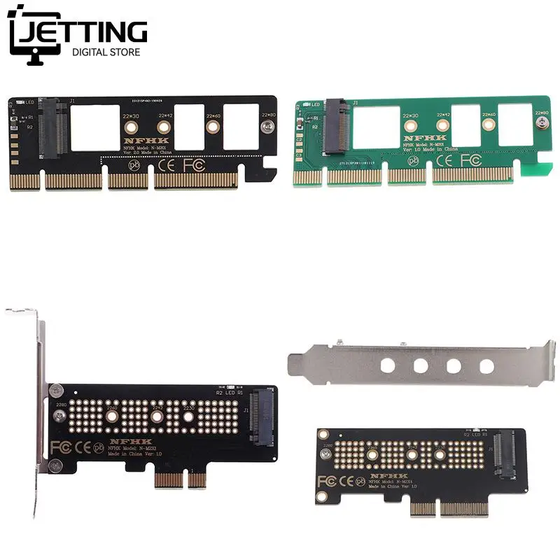 Nvme Ssd Ngff para Pcie X16 Adaptador m Suporte de Cartão de Interface Chave Pci-e Pci Express 3.0 22302280 Tamanho M.2 m2 Pcie Adaptador M.2