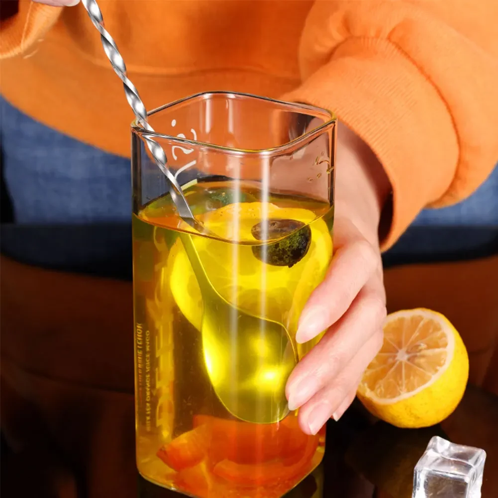 Creative Long Spiral Handle Cocktail Spoon Stainless Steel Whisky Wine Mixing Spoon Shaker Muddler Stirrer Bar Accessories cocktail stirrers