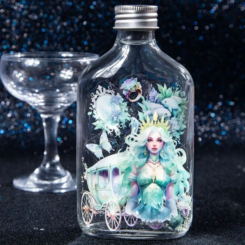 PET 드림 로맨스 걸 캐릭터 핸드북 소재 루프 페이스트, DIY 용품, 스크랩북 접착제, 1 롤 테이프, 2M, 50mm * 2m