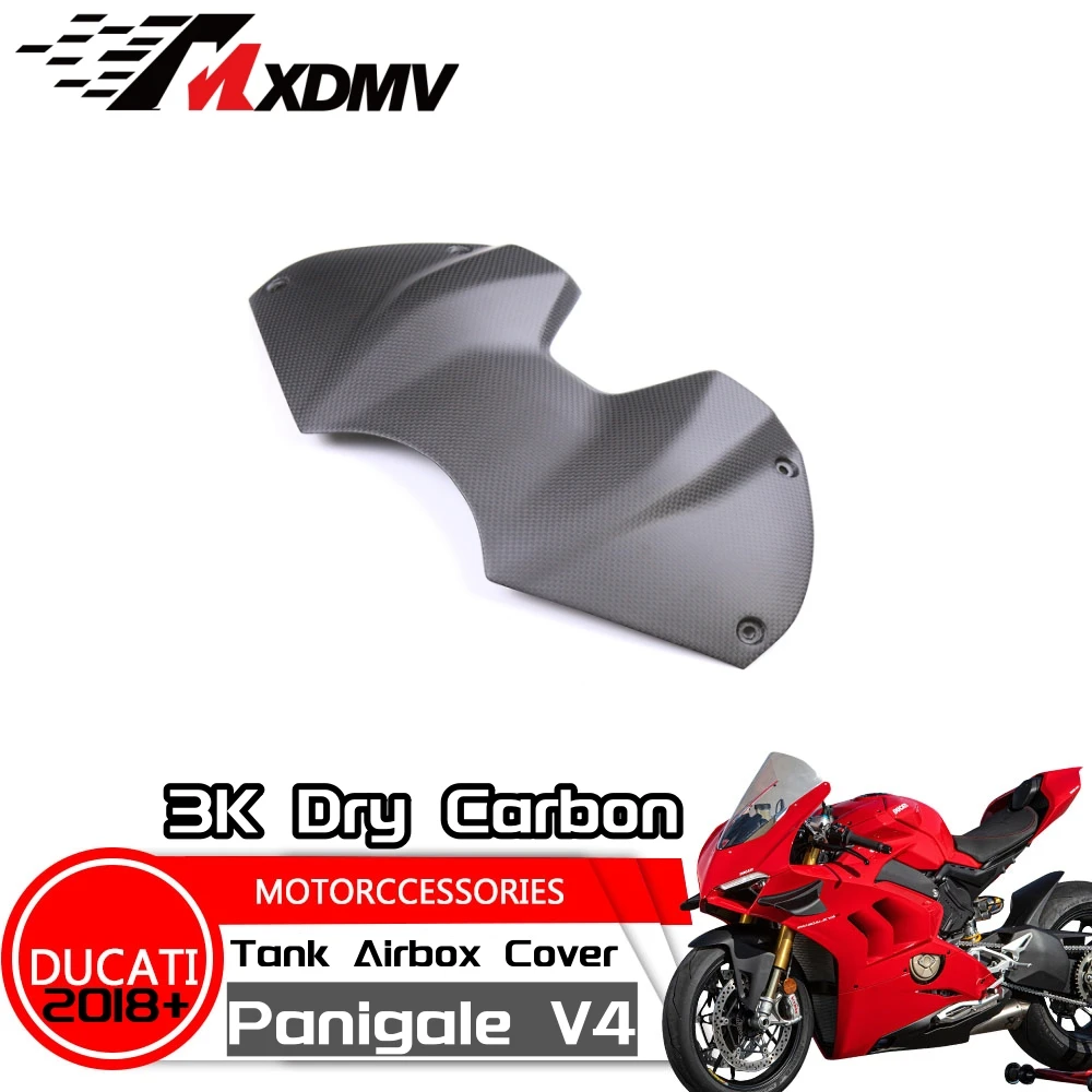 

100% Full Dry Carbon Fiber Motorcycle Fairing Kit Tank Airbox Battery Cover For Ducati Panigale V4 / V4S /V4R 2022 2023