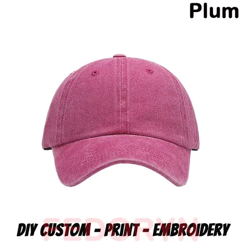 Fedoryn Custom Logo Baseball Cap for Men and Women DIY Design Letter Embroidery Retro Hat Customize Cap Graphic Print Wholesale - Image 7