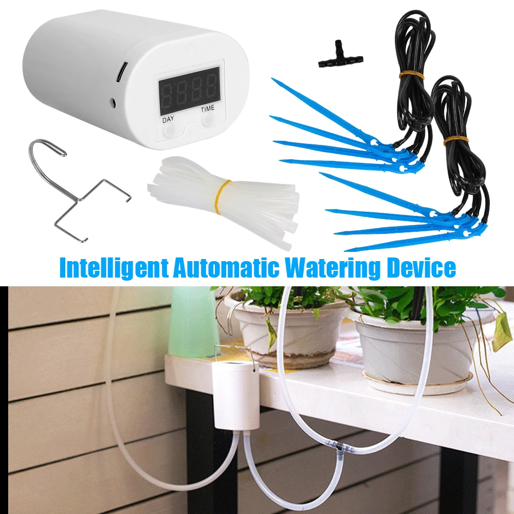 

Outdoor Flower Plant Home Sprinkler Automatic Watering Pump Controller Drip Irrigation Device Pump Timer System 8/4/2 Head