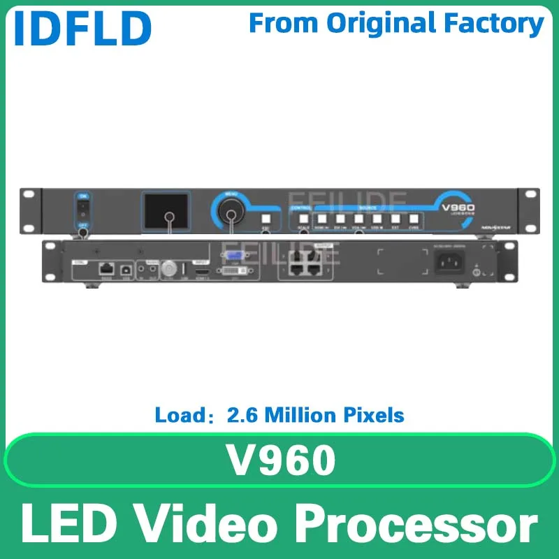 Novastar v960 controlador de parede de vídeo colorido, painel led, display de pixel, processador de vídeo, entrada hdmi dvi vga