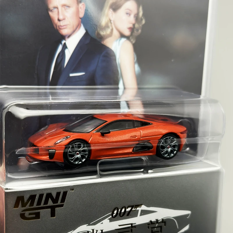MINIGT 1:64 Jaguar CX75 Spectre Orange car alloy model 903