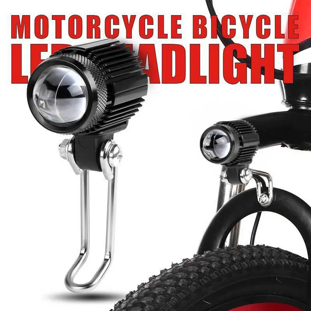 

1PC Aluminum Super Bright Waterproof Folding Electric Bicycle Motorcycle External Led Spotlights Refitted Scooter Headlights