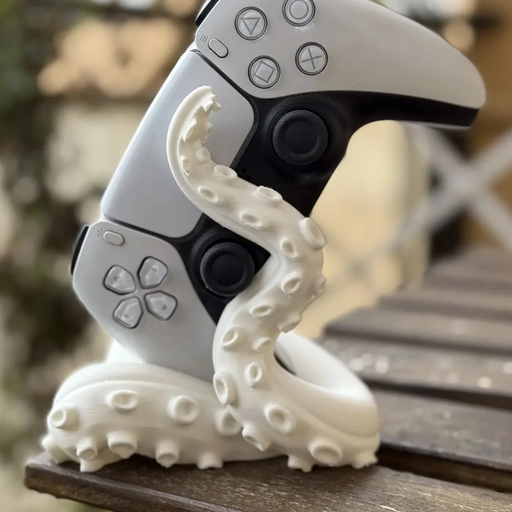 PS5용 3D 프린팅 문어 촉수 컨트롤러 홀더, 데스크탑 디스플레이 스탠드, 홈 데코, 특별한 휴일 선물 장식품