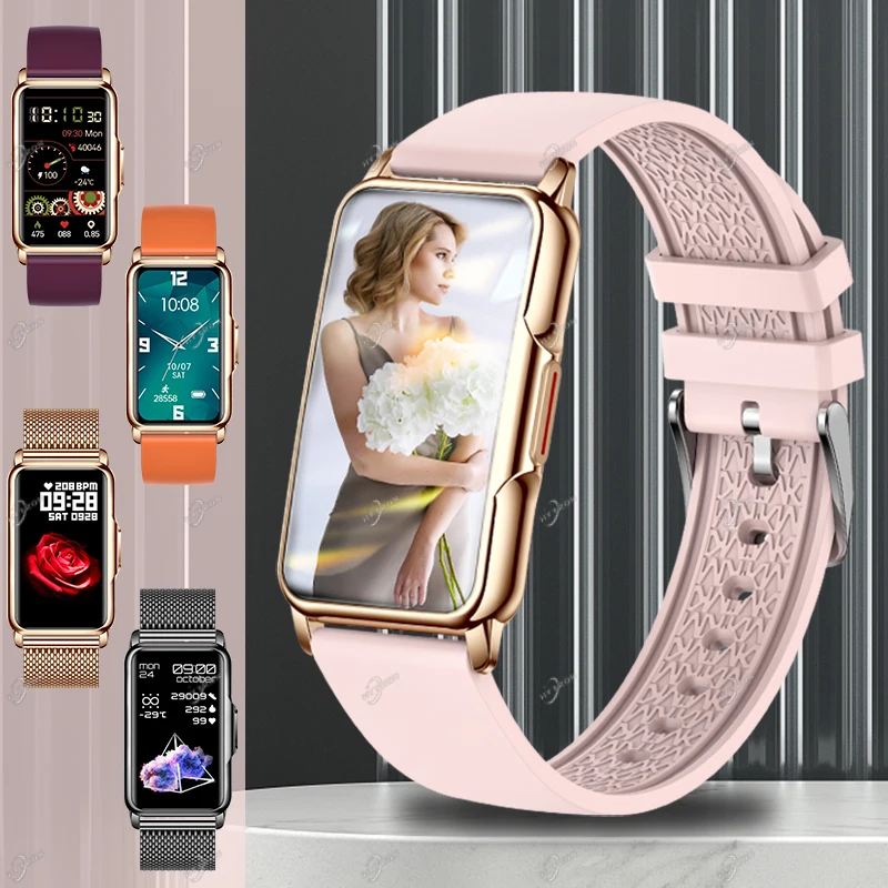 

Ladies Smart Watch Women Fashion Smartwatch Heart Rate Monitoring Call Reminder Smart Bracelet Girl Band Watches For Android IOS