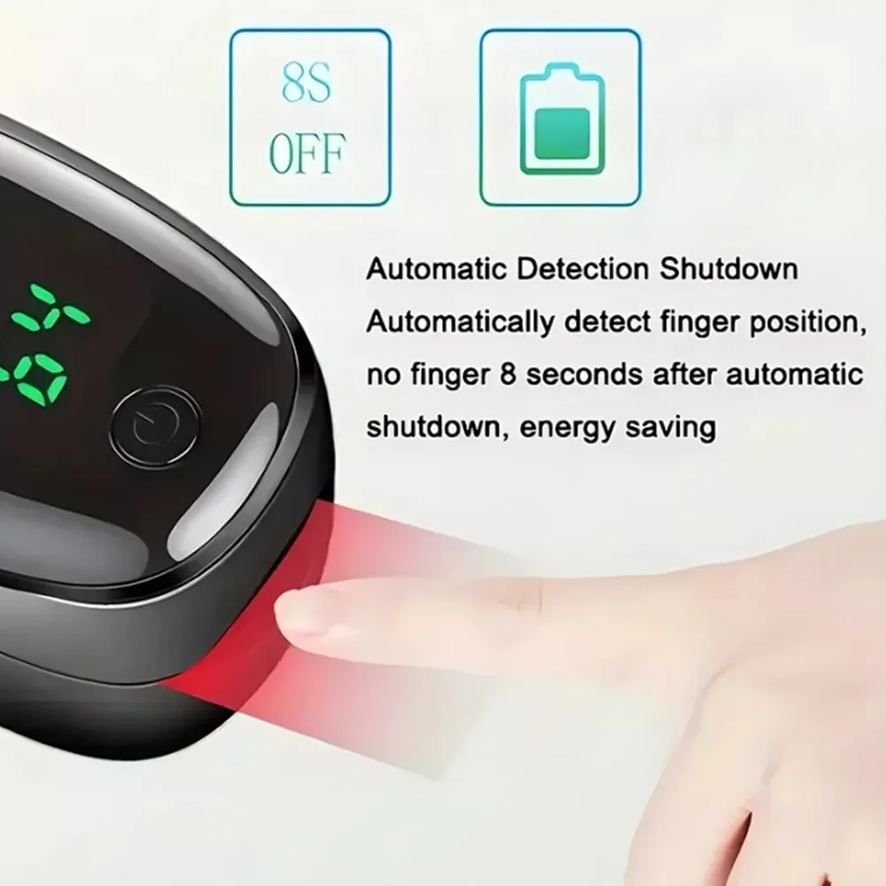 Medical Digital Finger Pulse Oximeter Finger Clip LED Screen Display SpO2 Heart Rate Monitor Blood Oxygen Saturation Meter finger pulse oximeter