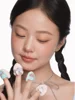 Everbab 6PCS Bow Series Mini Thumb Powder Puff Set Little Finger Air Cushion Puff Concealer Blush Cute Makeup Tool 6