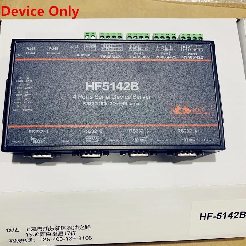 

Hf5142b Rs232 , Rs485 , 4 порта Rj45 Rs232/485/422 последовательный Бесплатный Rtos Hf5142b