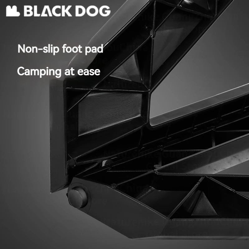 Naturehike BLACKDOG Camping Folding Stool Lightweight Chair Outdoor Fishing Beach Chair Portable Load Bearing 100kg High Stool
