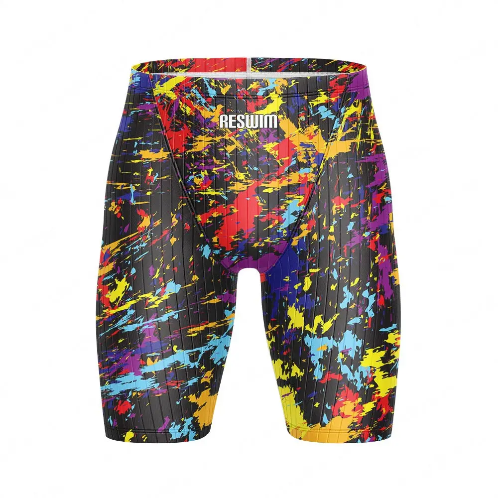 New Mens Swim Jammer Short Endurance Athletic Training Swimsuit Summer Bathing Suit Beach Swimming Trunks Swimwear Tights Shorts