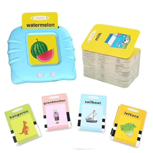Kid Early Education Learning Reading Machine With Fresh Cards To Study English For 1-3year Children Gift Audible Flash Cards 1