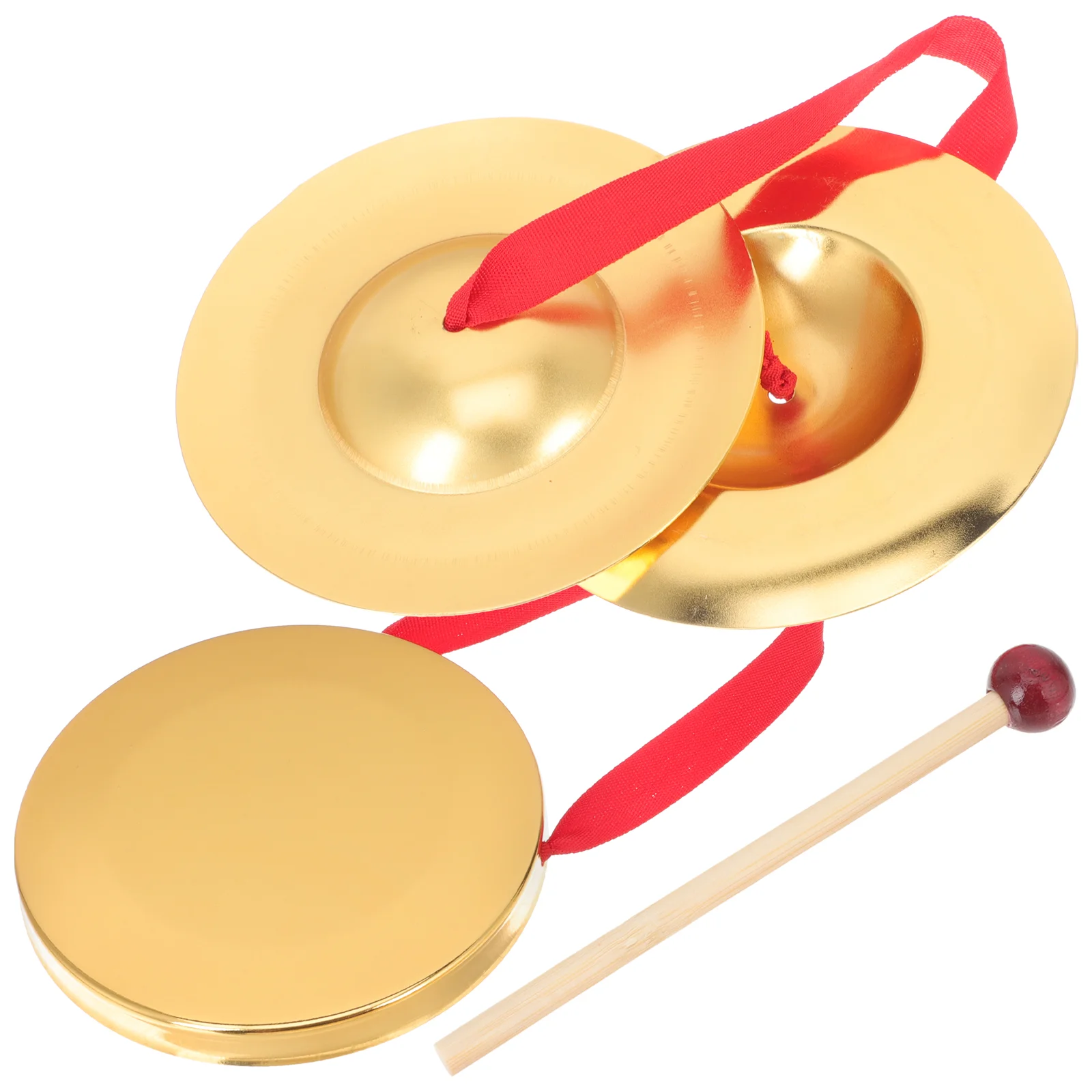 

1 Set of Interesting Percussion Toy Portable Percussion Instrument Handheld Gong Toy
