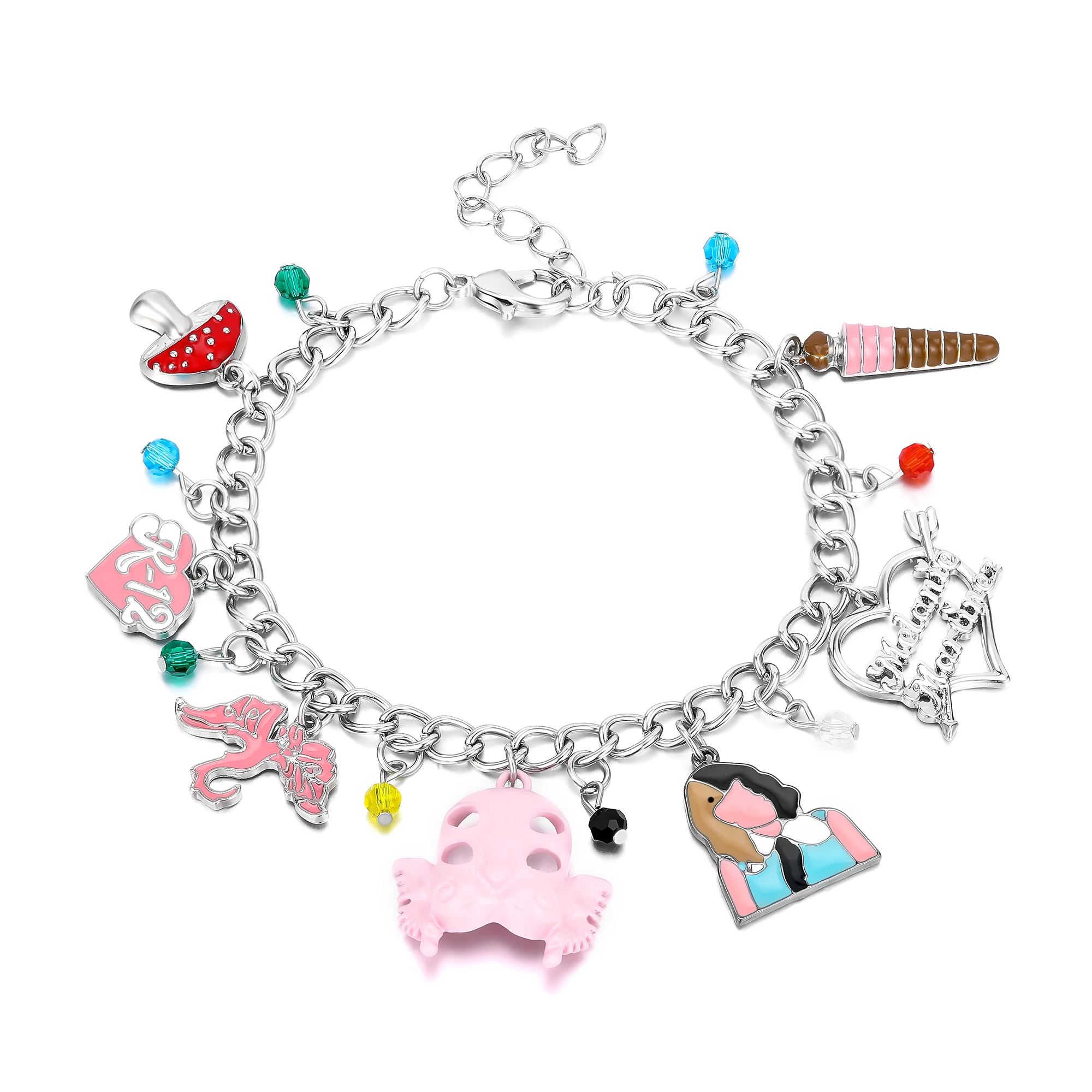 アクセサリー MELANIE MARTINEZ TRILOGY CHARM BRACELET MELANIE MARTINEZ K-12 Fresh Water Pearl Charm Bracelet +