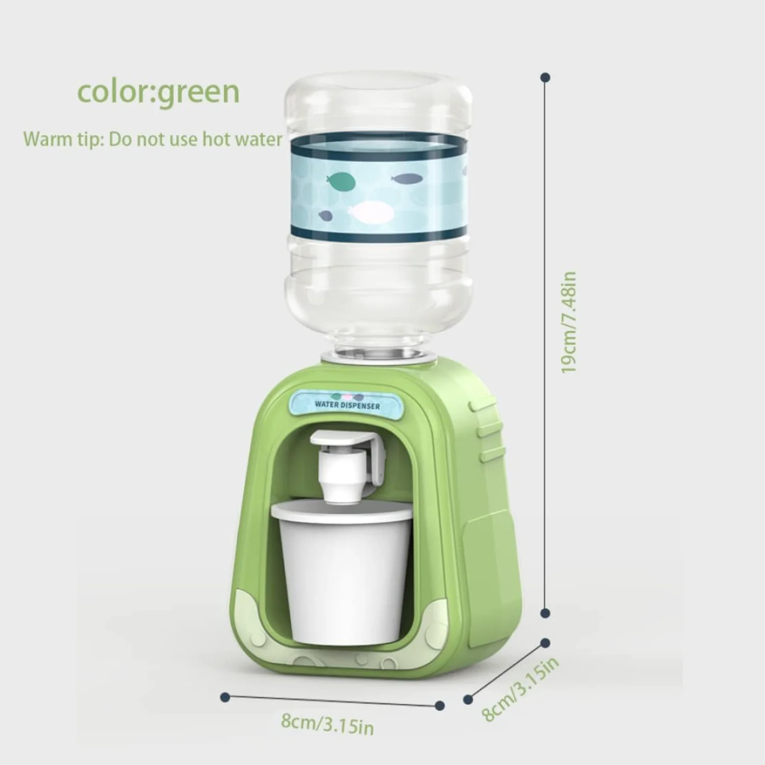 Mini Water Dispenser Cute Mini Water Cooler Simulation Dispenser for Juice Milk Drinking Fountain Pretend Play Toy Style
