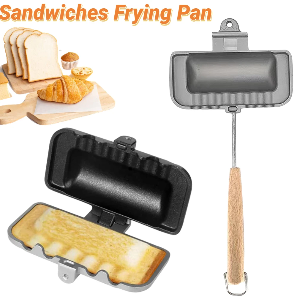 DoubleSidedSandwichPanNonStickFoldableGrillFryingPanforBread