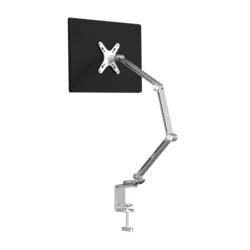 Flexible Long Arm Stand for Tablets and Smartphones - Adjustable Desk or Bed Holder with Magnetic Clip Mount (VESA)