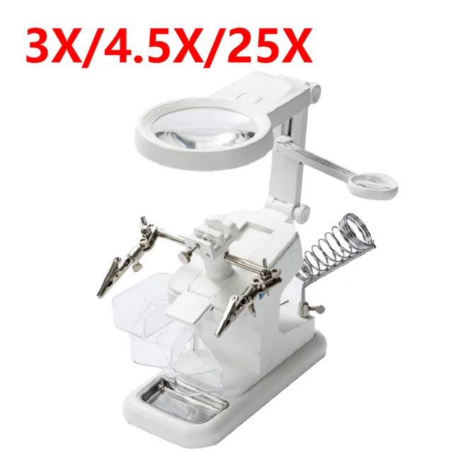 White 3X 4.5X 25X