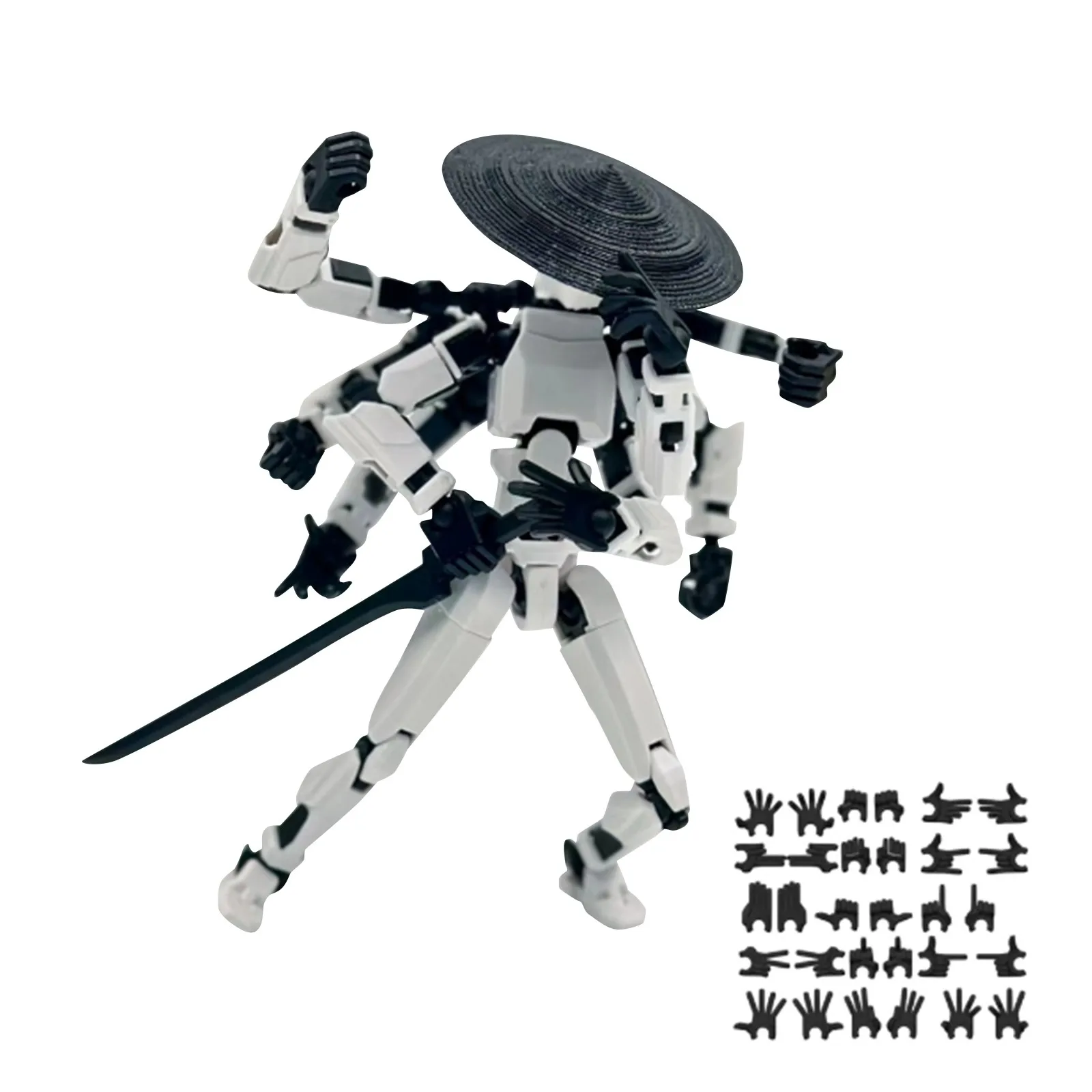 13, Actionfigur, Modell, Roboter, Ganzkörper-Cartoon-Figur, Desktop-Dekoration, 3D-gedruckter beweglicher Shapeshift-Roboter – Detail 7