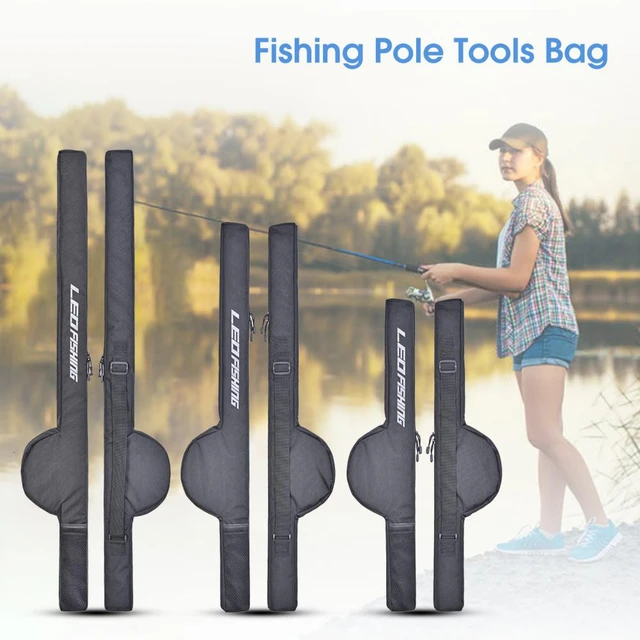 Fishing Rod Bag Pole Storage Case 85 cm to 126cm Folding Rods Bags Cases  Fishing Pole