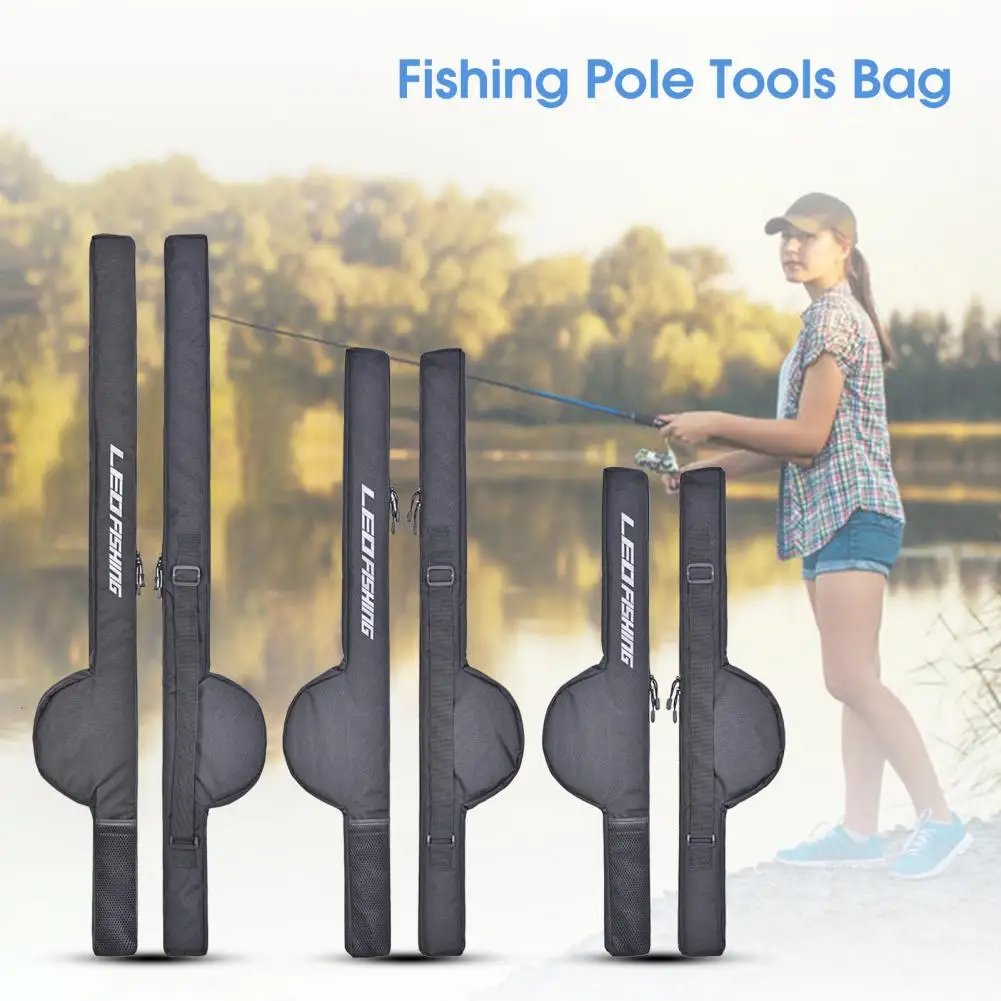 Portable Fishing Rod Case Folding Fishing Pole Bag Fishing Pole Tackle  Protective Cover Case Fishing Spinning Rod Bag Special Design for Fishing  Poles