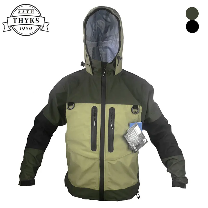 Autumn Hooded Jackets Men Waterproof Breathable Multiple Pockets Fly