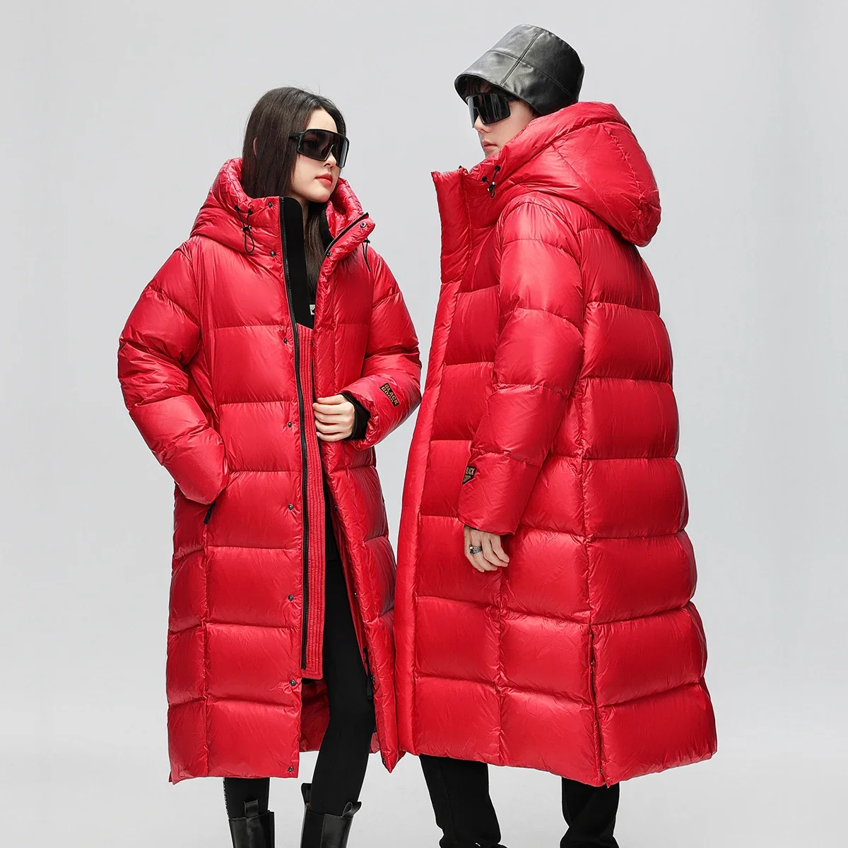 thumbnail image 1 of Ropa de diseñador para hombre, chaqueta larga con capucha de lujo para hombre, abrigos masculinos con relleno de ganso para invierno, chaqueta acolchada, abrigo informal para el frío, 1 of 5