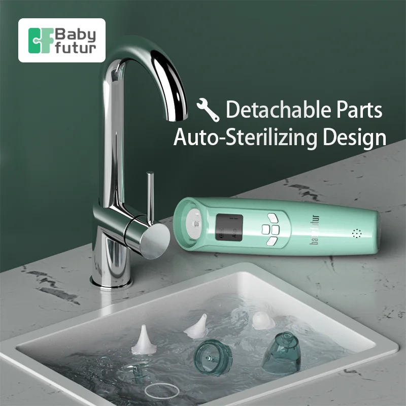 Babyfutur Baby Nasal Care Safe Silicone Tips-Painless Mucus Removal for Newborns Non-Irritating Nasal Care Easy to Clean Design