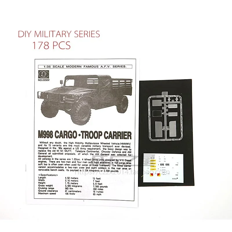 1/35 Military Armored Troop Carrier Assembly Toy