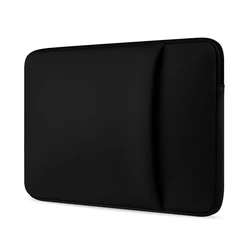 Sleek Black Grey Protective Laptop Sleeve - 13.3 Inch - 14 inch (Black)