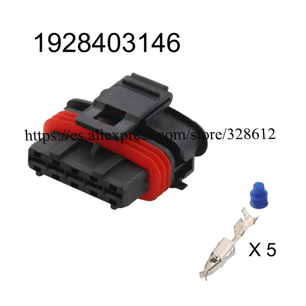 

100SET 1928403146 car wire female male cable Waterproof sheath 5 pin connector automotive Plug socket include terminals seal