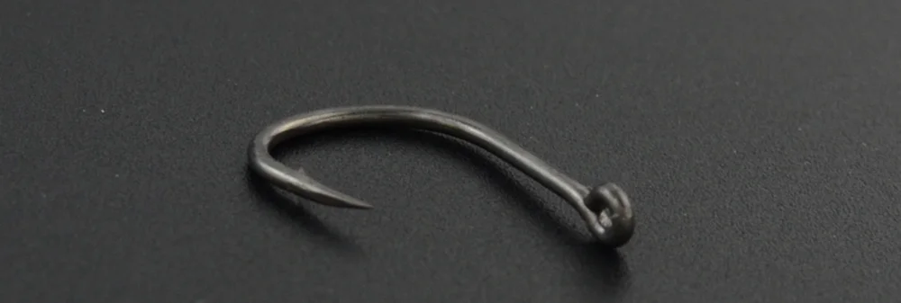 Hirisi X505 30 Stück Beschichtete Hochkarbon-Edelstahl-Widerhaken mit Öse Karpfenangelhaken Zubehör – Detail 4